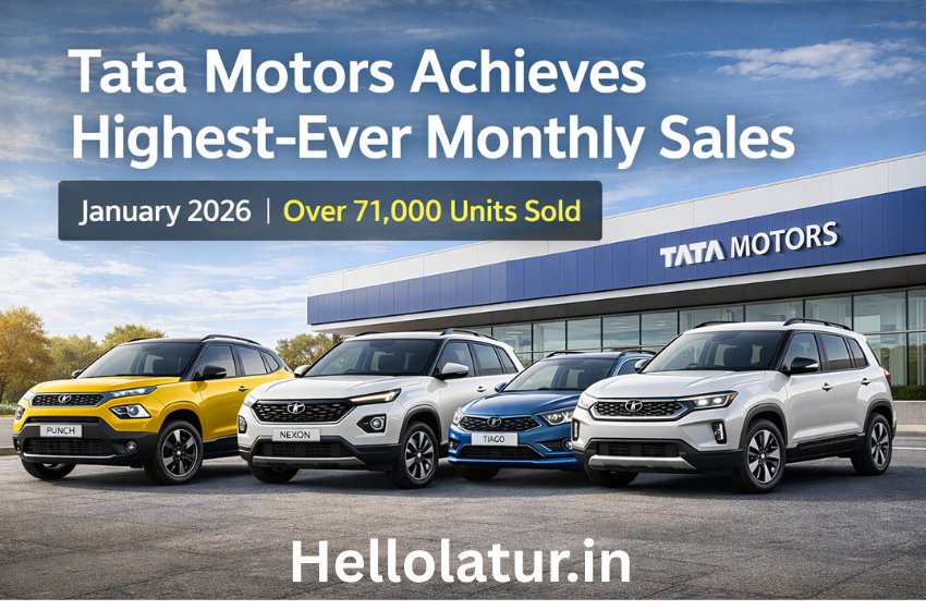 Tata Motors Achieves Highest-Ever Monthly Sales of Over 71,000 Units in January 2026